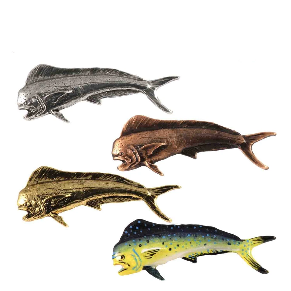 Dorado, Mahi-Mahi, Dolphin Fish Lapel Pin or Fridge Magnet, S005, Made in USA - Image 1 of 1