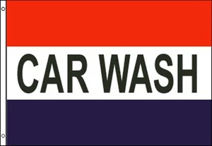 CAR WASH 3 X 5 FLAG advertising sign fund raiser FL#357 3x5 novelty new item - Picture 1 of 1