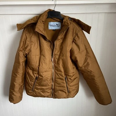 NWOT Whales Tail Outwear puffer coat teen man woman Sz M beautiful copper color! - Image 1 of 4
