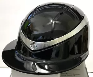 Charles Owen Gloss Halo Luxe Blk/Gold Platinum Ring 7 / 57cm Helmet New see NOTE - Picture 1 of 17