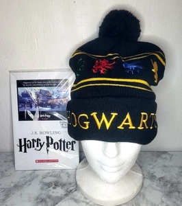 Harry Potter Hogwarts Tobogán Invierno Tejido Sombrero Medias Gorra Gorro y Póster Regalo - Imagen 1 de 6