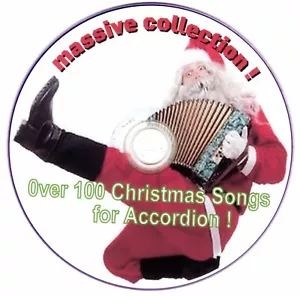 "MASSIVE Christmas Accordion Sheet Music Collection!" Over 100 Songs on DVD Rom. - Picture 1 of 24