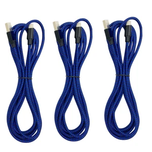 3 Pack USB Cable 10ft For iPhone 14 13 12 Pro X XR XS Max 8 6s Fast Charge Cable - Picture 1 of 14
