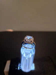 Lia Sophia "At Last" Silver Tone Ring w/Cubic Zirconia wt. 8.2ct. - Size 8 - Picture 1 of 8