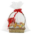  Easter Extra Large Cellophane Bags,35x47 Inch Big Clear Basket Bags 10pcs