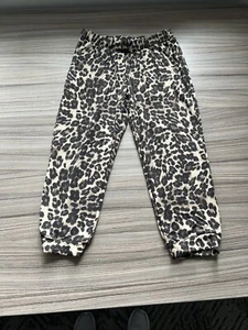 12pm By Mom Ami Girls Leopard Print Sweatpants Joggers - Picture 1 of 4