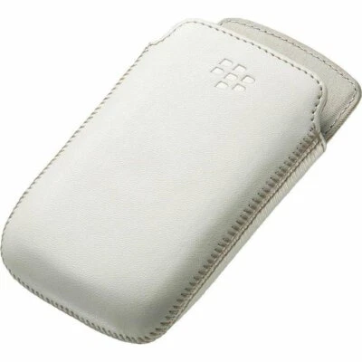 Genuine BlackBerry White Leather Pocket Case Pouch for 9310 9320 ACC-48097-202 - Image 1 of 3