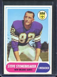 1968 Topps Football # 108 Steve Stonebreaker (NM-MT) Near Mint to Mint - Picture 1 of 2