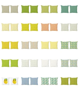 Ambesonne Lemons Pattern Cushion Cover Set of 2 for Couch and Bed in 4 Sizes - Picture 1 of 63