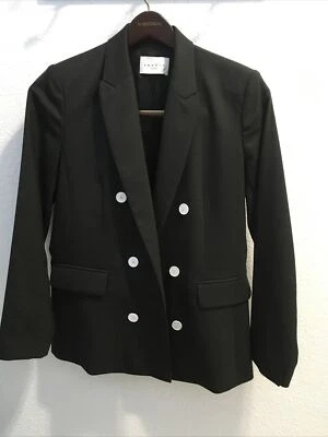 Sandro Mujer Lunares Blazer Negro Talla 40 Foto 1 de 4