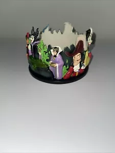 Disney Villians Barattolo Portacandele Base Malefica Ursula Capitano Gancio Crudelia - Foto 1 di 7