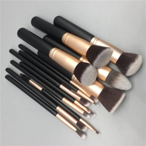 14 Stck./Set Professionelle Make-up Bürsten für Rouge Pulver Basis Lippen Lidschatten - Bild 1 von 6