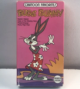 Looney Tunes Cartoon Favorites Bugs Bunny VHS Video Tape VTG Hare Porky Pig - Imagen 1 de 11