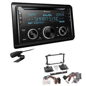 Pioneer Autoradio CD Bluetooth USB Einbauset für GM Hummer H2 2003-2007 schwarz - Bild 1 von 4