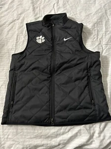 Chaleco reversible Nike Clemson Tigers Sideline Gear en muy buen estado para mujer M negro CW8188 - Imagen 1 de 9