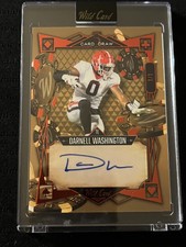 2023 Wildcard Darnell Washington 1/1 Encased Rookie Auto Card # 5CDM-23