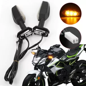 2PC Motorcycle LED Turn Signal Light Blinker Indicator For KAWASAKI Z900 ZSX1000 - Picture 1 of 11