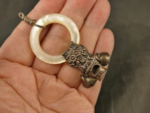 UNGER BROS. STERLINGSILBER MOP BABY RASSEL PFEIFE ANTIK TUCSON NACHLASS - Bild 1 von 7