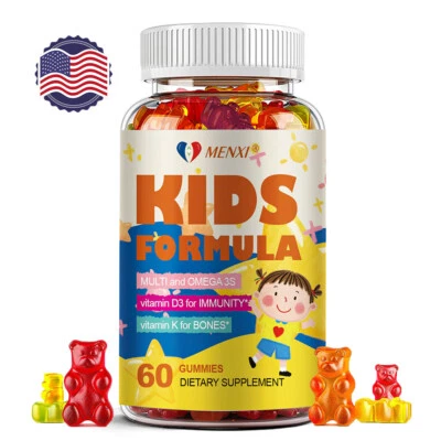 Gomitas de inmunidad para niños MENXI - Mezcla de zinc saúco y bienestar diario 60 piezas Foto 1 de 4