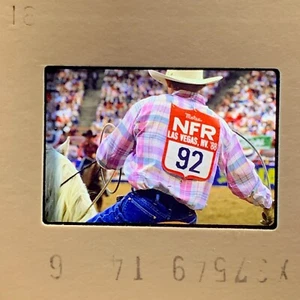 RODEO COWBOYS ACTON RIDING ORIGINAL 35MM COLOR SLIDE. 887 - Picture 1 of 1