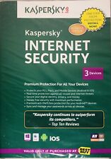 Kaspersky Internet Security 2013 3 Devices PC Mac Android IOS NEW Factory Sealed
