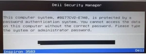 Read First!!! Dell Bios Password Unlock Reset Service for Service Tag end E7A8 - Picture 1 of 1