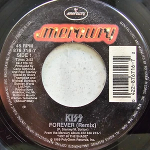 Kiss / Gene Simmons (e) Forever (Remix) - 1989 US Import 7" - Picture 1 of 4