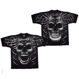 Doppelseitiges T-Shirt "Psycho Totenkopf" - KOSTENLOSER VERSAND - Bild 1 von 4
