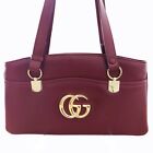 Gucci Ally Gg Marmont Double G Logo Handbag Shoulder Bag Shoulder Strap Leathe