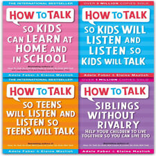 How to Talk so Kids and Teens Will Listen Collection 4 Books Set Parenting Guide