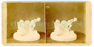 Montpelier Vermont Vintage - DON'T LIKE HIS PANTS STATUE - H.E. Slayton Stereoview - Bild 1 von 2