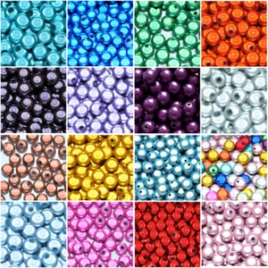 100 piezas 4mm 3D ilusión milagro cuentas de acrílico redondas en varios colores - Imagen 1 de 22