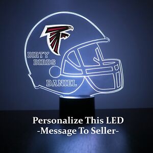 Atlanta Falcons NFL Light Up, Personalized FREE, Football LED Sports Fan Lamp