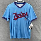 Minnesota Twins Mens MLB Jersey Blue S Small Genuine Merchandise Shirt NWT