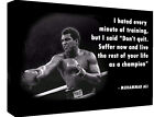 Muhammad Ali Quote Canvas Wall Art Picture - 100% cotton - A1, A2, A0 sizes