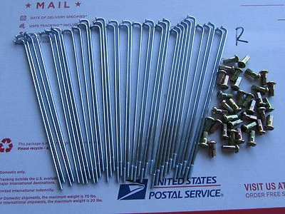 JUEGO DE RADIOS TRASEROS HONDA S90 CL90 36 RADIOS TOTALMENTE *NUEVO* (57) Foto 1 de 4