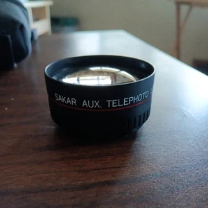 SAKAR AUX. TELEPHOTO LENS For AF35M II Japan Cap Good Condition - Picture 1 of 5