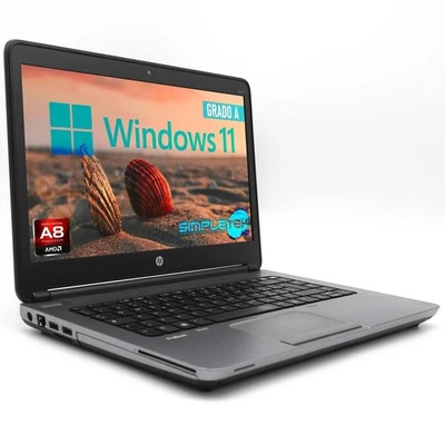 Hp 645 G1 Amd A8 Windows 11 16gb 480gb Pc Portatile Notebook Lapt Ricondizionato - Immagine 1 di 4