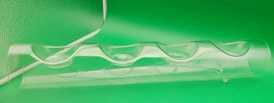 CLEAR GLASS 4 Tea Light CANDLE HOLDER Tealight Very Artsty Fartsy - Image 1 of 3