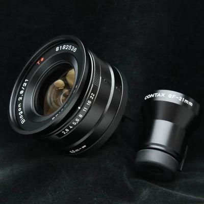 Contax Biogon T* 21mm F/2.8 Black Finder Set (Contax G mount) #85 -Near Mint- - Image 1 of 4