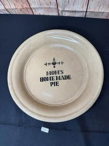 VTG Mom's Homemade Pie Moira Pottery Pie Plate Dish - Picture 1 of 7