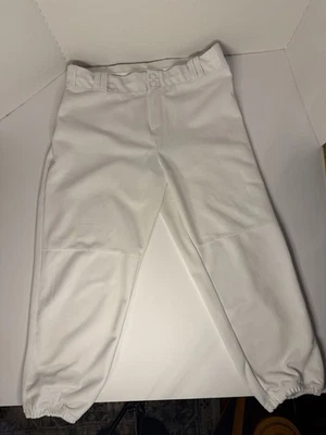 Pantalones de softbol de lanzamiento rápido XL blancos deportivos Allesun cintura elástica a presión Foto 1 de 4