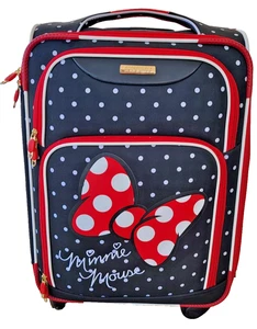 Disney + American Tourister Minnie Mouse Red Bow Softside Spinner Suitcase - Picture 1 of 16