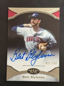 2020 TOPPS TIER ONE BERT BLYLEVEN AUTOGRAPH /200 ~ #PPA-BBL HOF π₯π₯π₯π₯π₯ - Picture 1 of 6