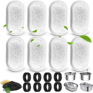 Cat Water Fountain Filter for Stainless Steel 108oz/3.2L& 67oz/2L Automatic Pet - Picture 1 of 9