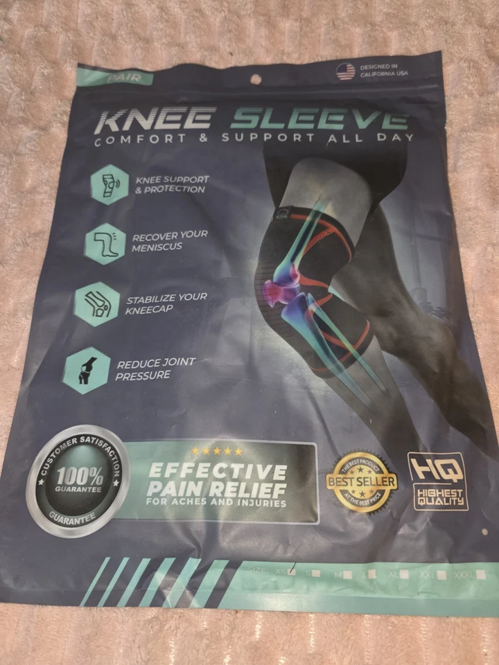 New-Pair Of Knee Sleeves. Size Large. - Image 1 of 1