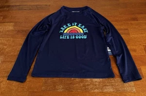 Life is Good Kids Take it Easy Long Sleeve Sunshirt 50+ UPF Large New With Tags - Picture 1 of 8