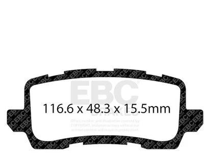 Rear Brake Pad Set For 2017-2018 Acura MDX HK661RH Foto 1 de 4