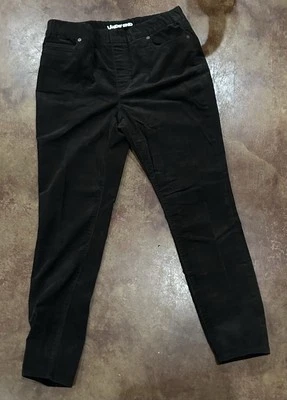 NUEVO CON ETIQUETAS ~ LANDS’ END ~ Jeans ajustados tiro medio Jeggings ~ Lavado oscuro ~ Talla EE. UU. 12 Foto 1 de 4