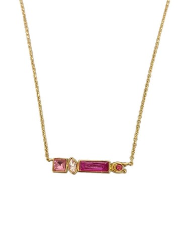 Collana COACH oro rosa gioiello colore pietra GLD top donna fc6304